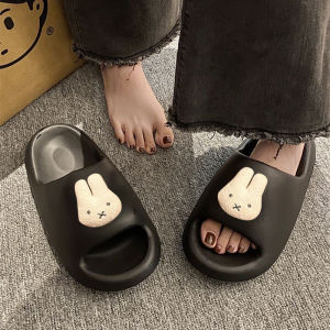 Miffy Rabbit EVA Anti-Slip Odor-Resistant Soft Bottom Cartoon Slippers Womens Casual Home Bathing Slippers Student Dormitory