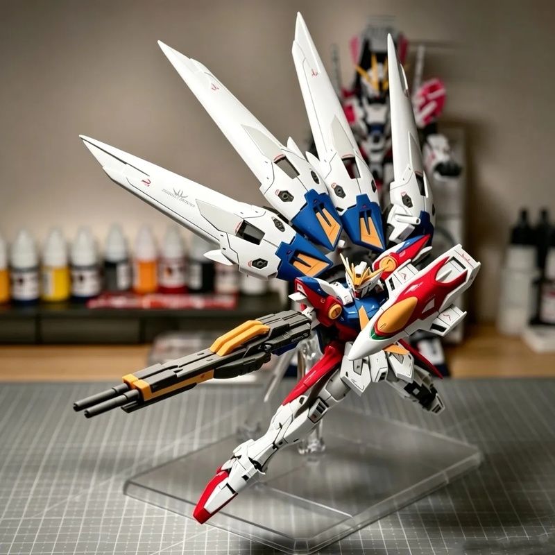 Bandai RG 1/144 Wing Zero Gundam Assembly Model Kit, Mecha Collectible Building Puzzle, Desktop Decor Gift For Gundam Hobby Fans
_voghion.com