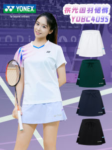 Yonex 2025 Spring Summer Women's Badminton Skirt Tennis Pleated Skirt Sports Fitness Fans Goods YOBC4095CR Crisscross Design