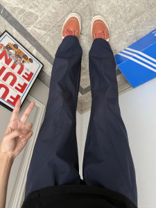 Cleanfit Light Blue Ice Silk Mens Summer Thin Slimming Quick Dry Long Straight Leg Sports Casual Pants Fashionable Youthwear