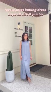 Koyu Hijab Manset Iner Dress Kutung (Panjang)