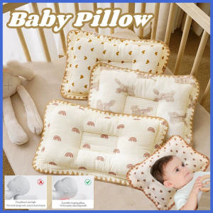 Cotton Baby Head Shaping Pillow Newborn Cotton Head Pillow Breathable Anti-Flat Head Correction Pillow