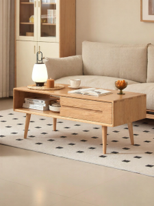 YUANSHI YUANSU | Real Wood Simple Modern Coffee Table Oak