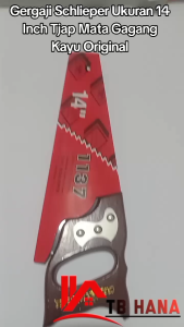 Schlieper Gergaji Kayu 14 Inch Tjap Mata Gagang Kayu Original Super Tajam 100% Asli