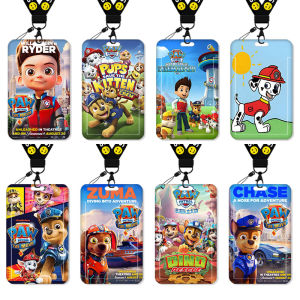 PAW Patrol Card Holder Meal Card School Card Bus Pass Student Water Card Certificate Work Permit Badge Certificate Holder School Card Keychain with Lanyard Halterneck Work Card Job Card Name Tag Bus Transportation Male