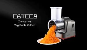 Máy thái bào rau củ quả đa năng 5 chế độ thương hiệu Mỹ Camoca VSQ-S5 công suất 500W - Hàng Nhập Khẩu (Bảo hành 12 tháng)