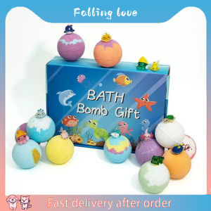12Pcs Kids Bath Bubble Surprise Toy Set Moisturizing Gentle Fun Bath Bombs for Children
