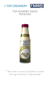 Fabbri 1905 TOP Gold Pistacchio Gluten-Free Gourmet Sauce 850g