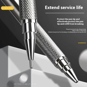 Heavy Metal Pencil 0.3 0.5 0.7 0.9 1.3 2.0 Completely Metal Pen Mechanical Automatic HB 2B Lead Engineering Write Painting
