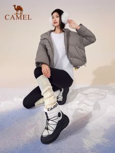 Giày đi bộ cotton ấm áp chống thấm nước Bốt đi tuyết mùa đông cho nữ lạc đà