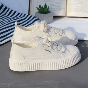 Womens Canvas Shoes Breathable Mesh Hollow out Thick Bottom Thin Style Spring Summer Versatile Cross Buckle Korean Version White Sneakers