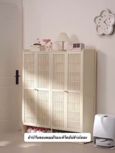 บ้านห้องโถงบ้านชั้นวางชั้นวางประตูห้องระเบียงหอพักรองเท้าไม้ไผ่ไม้ไผ่ความจุขนาดใหญ่จัดเก็บข้อมูลหลายชั้นตู้เก็บฝุ่น