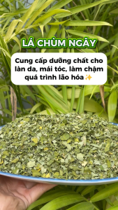 [Túi nhỏ loại 100gram] Lá chùm ngây khô hàng sạch chất lượng cao- Tấn phát