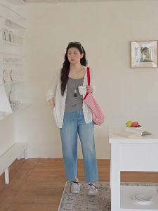 Thin Comfortable Elastic Midline Hip-Hugging Womens Denim Pants