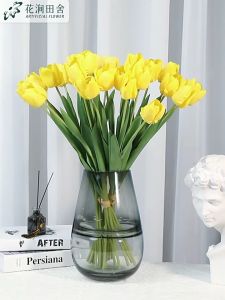 Bunga Tulip Artificial Tangkai / Bunga Plastik Hias Palsu Dekorasi Buket BG21