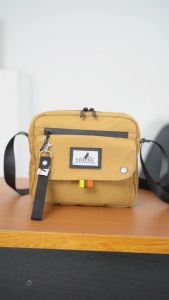 Vitlexs Tas Bahu Pria Wanita Anti Air Bahan Canvas Waterproof Tas Selempang Cowok Cewek Anti Air