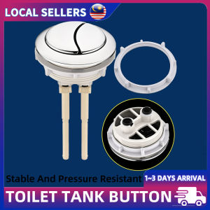 Universal Dual Flush Toilet Tank Button Replacement Butang Pam Tandas ABS Chrome Anti-Stuck Water Valve Spare Parts 38mm/48mm/58mm
