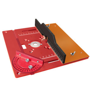 อัพเกรดอลูมิเนียม Router Table ใส่แผ่นงานไม้ชุดเครื่องมือ Miter Gauge และเลื่อน Tenoning รั้วสําหรับ Router Table