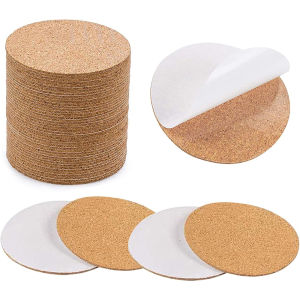 10/20/50Pcs Self-Adhesive Cork Coaster Round Pad for DIY Diamond Art Painting Crafts Cork Mat