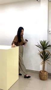 Quần suông ống rộng công sở cạp cao có bigsize 40-75kg-DTS