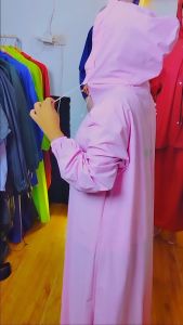 ASADTSU Hijab Wanita Jas Hujan Dewasa Bahan Tebal Impor