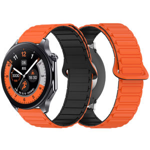 Magnetic Silicone Strap For OnePlus Watch 3 2R 2 Sport Wristband Correa For OPPO Watch X X2 4 Pro 22mm Replacement Band Bracelet