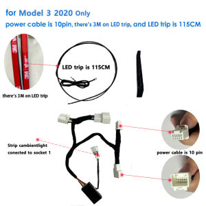 Smart Air Vent Ambient Light System Blind Spot Monitoring BSD System for Tesla New Y Juniper Model 3 Highland Model YL 3 Y 2021+
