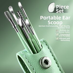 BAKULI | Professional Spiral Ear Pick Set For Adults