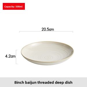 ZEROKY CLAN | Stylish Creative Japanese Ceramic Deep Plate