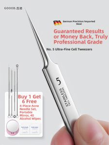 LuckFavor | Professional Acne Remover Pimple Needle Kit Forceps