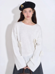 Fano | Áo Sweater Nơ Dây Handmade Dễ Thương