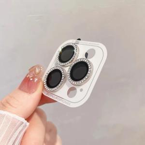 TAOYUNXI | 1-3Pcs For iPhone 13 14 15 Plus 17 Pro Max 12 Mini 16 11 Air Luxury Diamond Glitter Camera Lens Protector Metal Ring HD Glass