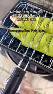 🐻DAILY2U🐻 BBQ PEMANGGANG IKAN STYLE JEPUN/ PORTABLE BBQ GRILL PAN STYLE JAPAN WITH TRAY / PEMANGGANG IKAN / PORTABLE BBQ GRILL PAN WITH TRAY / PEMBAKAR IKAN / BBQ PEMANGGANG IKAN STYLE JEPUN