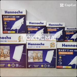 Lampu LED Downlight Hannochs Easy II IBS Square Segi 3w5w9w12w15w Tricolour