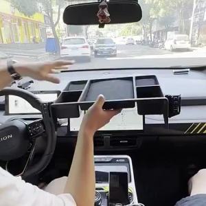 AION Y Plus/AION V/hyptec htที่วางศัพท์แบบหน้าจอ ที่วางศัพท์มือถือในรถยนต์ ขายึดกล่องเก็บของด้านหลังหน้าจอควบคุมส่วนกลาง อุปกรณ์รถ aion y plus ของแต่งรถ aion แต่งรถ