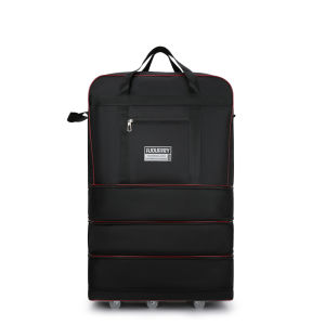 Túi Du Lịch Gấp Chống Mài Mòn Công Suất Cực Lớn Có Bánh Xe Đa Năng Để Vận Chuyển Hàng Không Oxford Spinning Thiết Kế Màu Tinh Khiết