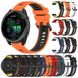 Dây Đeo Đồng Hồ Garmin 20mm 22mm Bằng Silicon Dành Cho Forerunner 265 255 245 165 Music Vivoactive 6 5 Venu 3 2 Dây Đeo Thể Thao