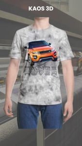 Kaos 3D 3 Dimensi Range Rovr Premium Bangkok Thailand