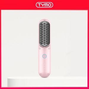 ⚡Spot quick delivery⚡ TYMO PORTA Cordless Hair Straightener Brush Mini Portable Comb with USB Rechargeable Third/ Fourth Generation Negative Ion Hair Tools Hello Kitty Limited edition(Authentic)【ONE Year Warranty】