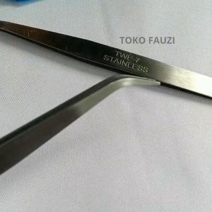 Pinset Besi Tebal Tweezer Pingset Benang TWE7 Stainless Harga Satuan