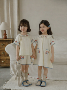 YOEHYAUL | Bộ Đầm Và Quần Short Dâu Tây Mới Cotton Sạch Phong Cách Hè