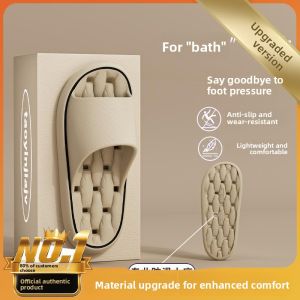 MONLEYTA | Quick Dry Mens Slippers Anti Slip EVA Bathroom Shower Shoes Leak Proof Home Indoor Comfortable Odorless Summer Flip Flops