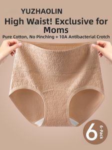 Yuzhaolin | High Waist Tummy Control Underwear for Women Cotton