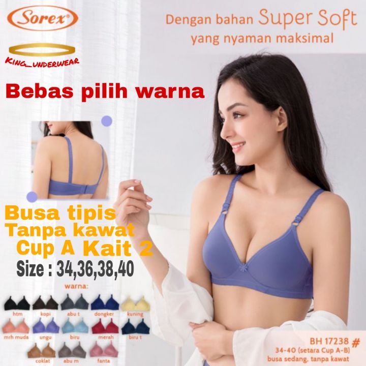 Sorex Bra Tanpa Kawat 17238 Super Soft Setara Cup A Kait 2