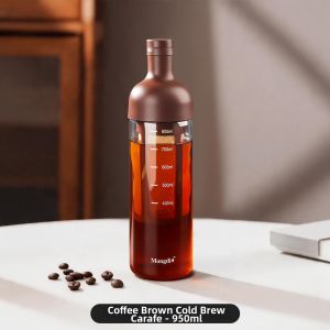 MONGDIO | Large Capacity Glass Bottle Shaped Cold Brew Pitcher