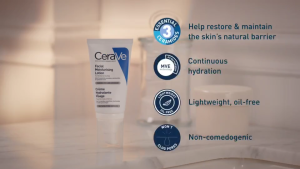 CeraVe PM Facial Moisturising Lotion with Ceramides Niacinamide & Hyaluronic Acid Nighttime Hydrating Lotion for Normal to Dry Skin