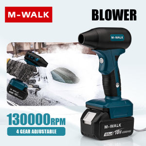 M-WALK 130000RPM Turbo Fan Jet Blower Brushless Vacuum Cleaner Car Cleaning Air Duster Blower Tools For Makita 18V Battery Pins