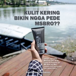 MS Glow Maskulin Men 2 In 1 Body Lotion Pria Halal Bpom Handbody Pria Melembabkan Kulit Tampil Percaya Diri