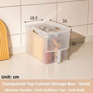 Pull-out Cabinet Storage Basket With Handle Segmented Organizer