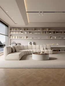 Curved Corner Sofa Accessible Luxury Modern Special-Shaped L-Shaped Beauty Salon Hall Club Clothing Store Rest Area Reception